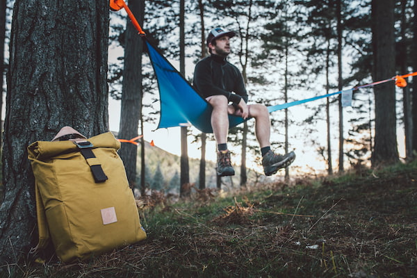 Backpacking hammock to use as tent
