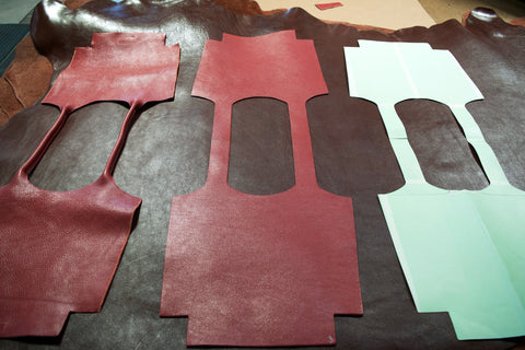 Cutting the Lotuff Leather One-Piece Handbag