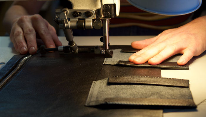 Stitching the Triumph Briefcase