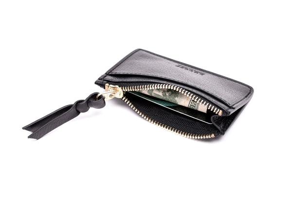 Zipper Credit Card Wallet Handmade Leather Wallet And Pouch · Lotuff Leather 3021