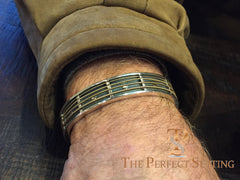 guitar string bracelet cuff for men