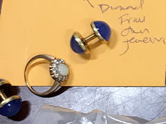 Family Crest Fleur de Lis Ring cufflink