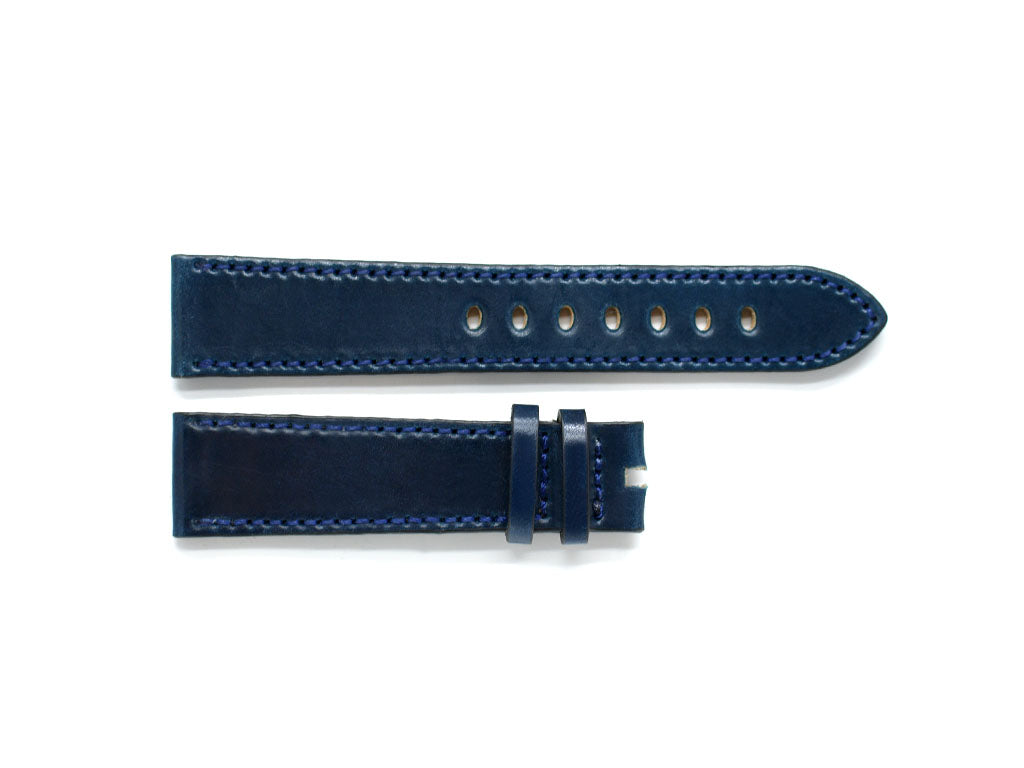 svimmelhed genetisk Indica Evant Dark Blue Horween Shell Cordovan Leather Strap – Gnomon Watches
