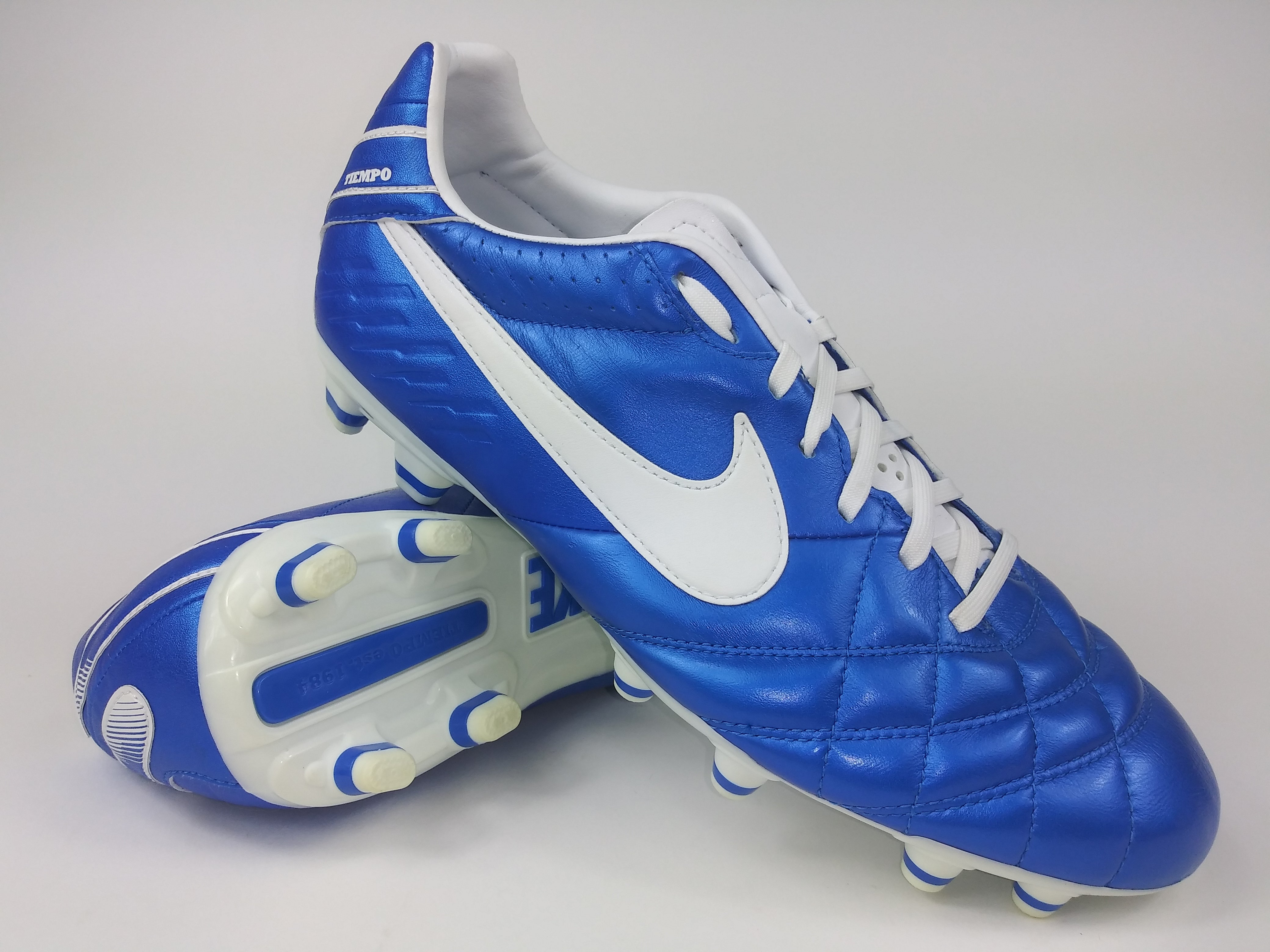 weerstand ten tweede Vernederen Nike Tiempo Mystic IV FG Blue White – Villegas Footwear