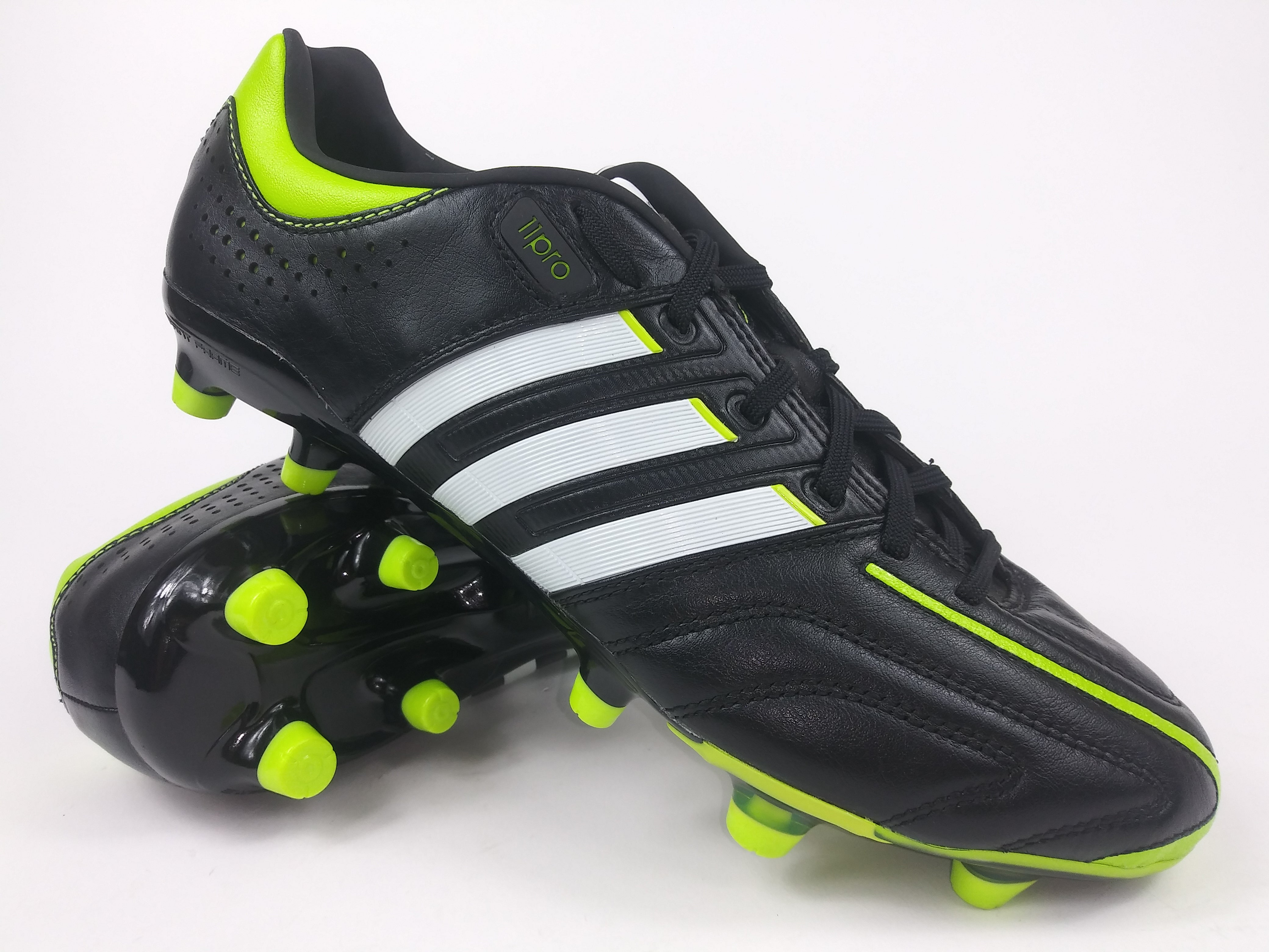 Adidas 11Pro FG Black Green – Villegas Footwear