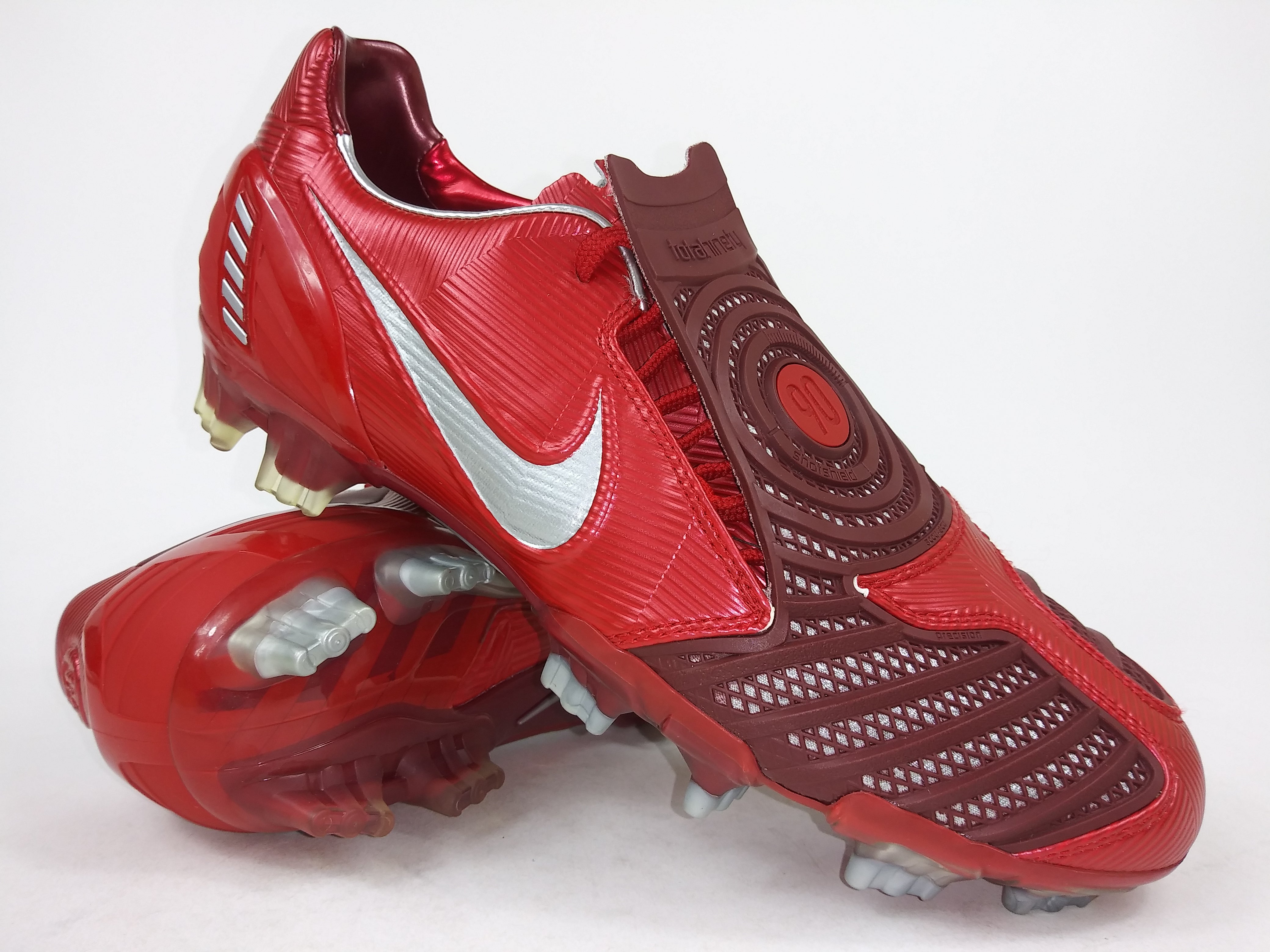 Colapso collar R Nike Total90 Laser ll FG Red Gray – Villegas Footwear