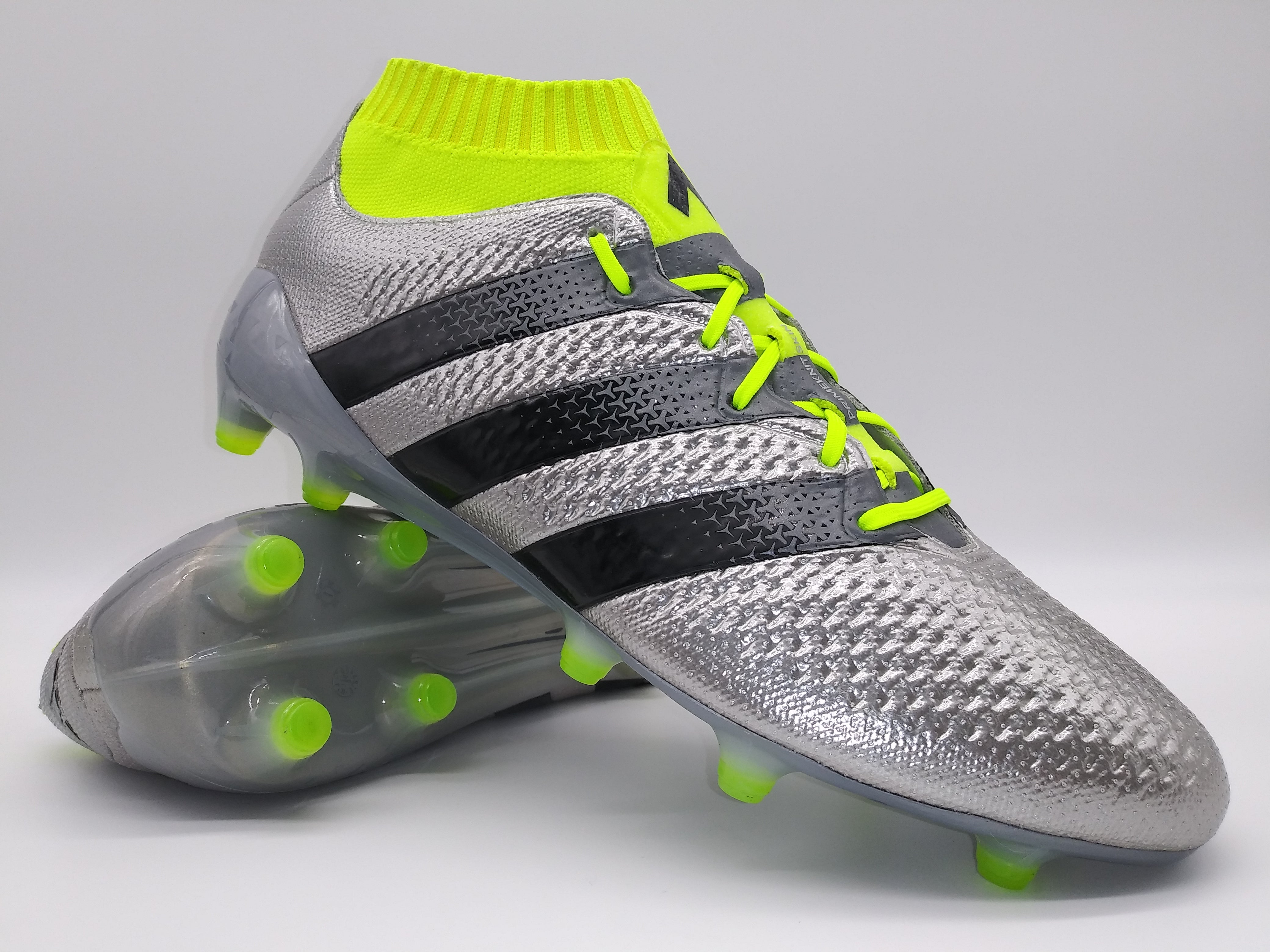 Empirisch passie comfort Adidas ACE 16.1 Primeknit FG Silver Green – Villegas Footwear