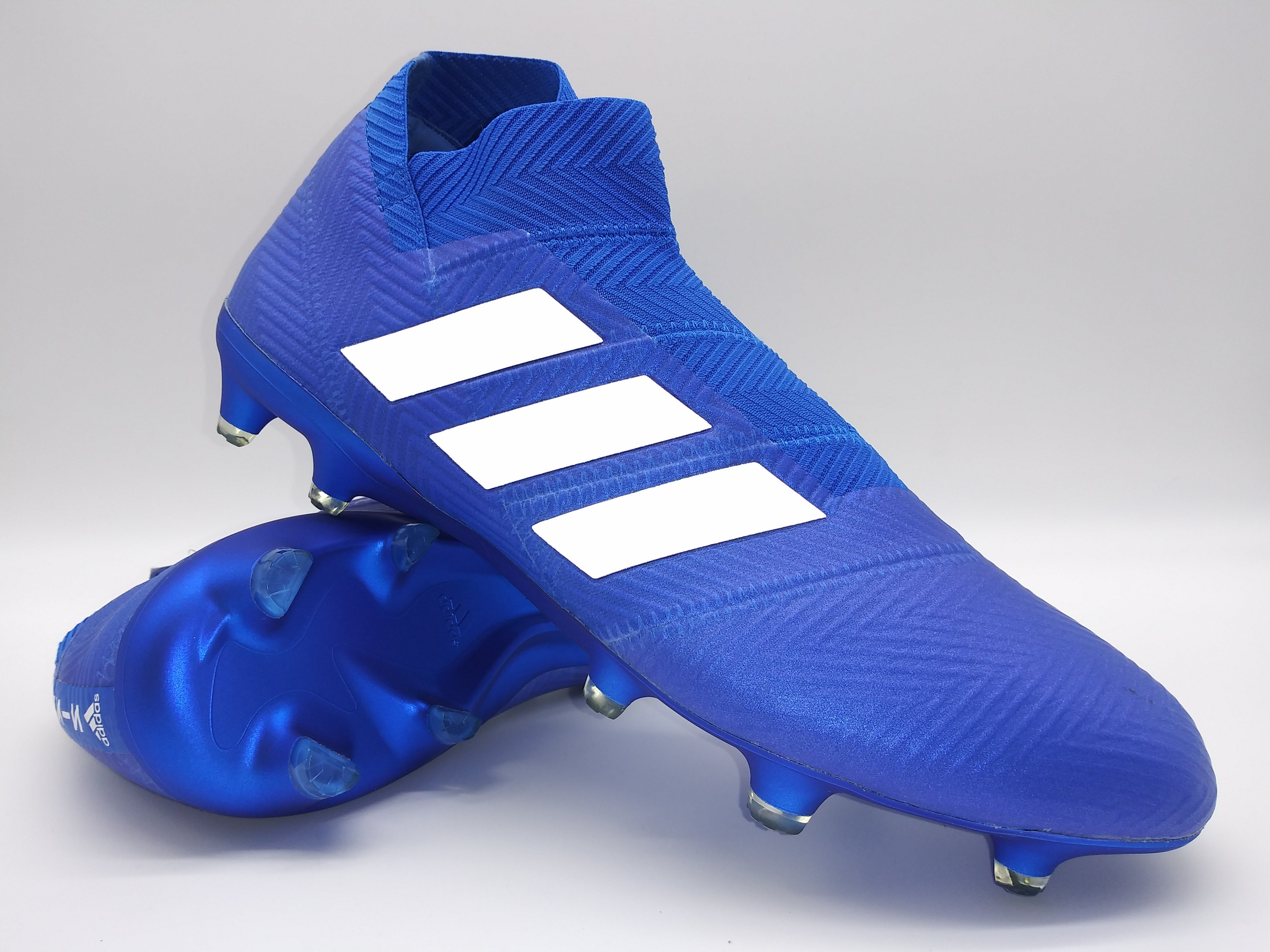 Adidas Nemeziz 18+ Blue White Soccer Cleats – Villegas Footwear