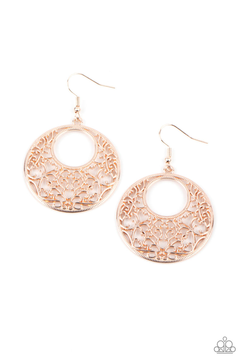 rose gold earrings paparazzi