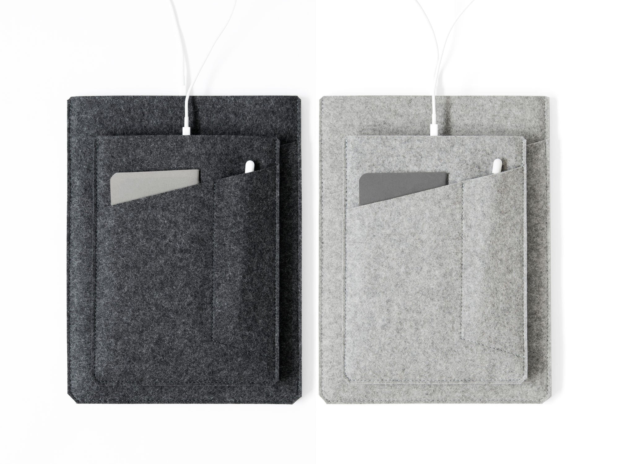 Felt Sleeve with Pockets for iPad, iPad Pro, iPad Air – byrd belle