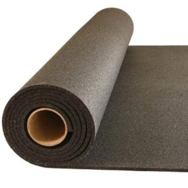 Rubber Gym Flooring Rolls Black Fitfloors Com