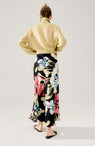 Silk Laundry | Long Bias Cut Skirt - Black Mir