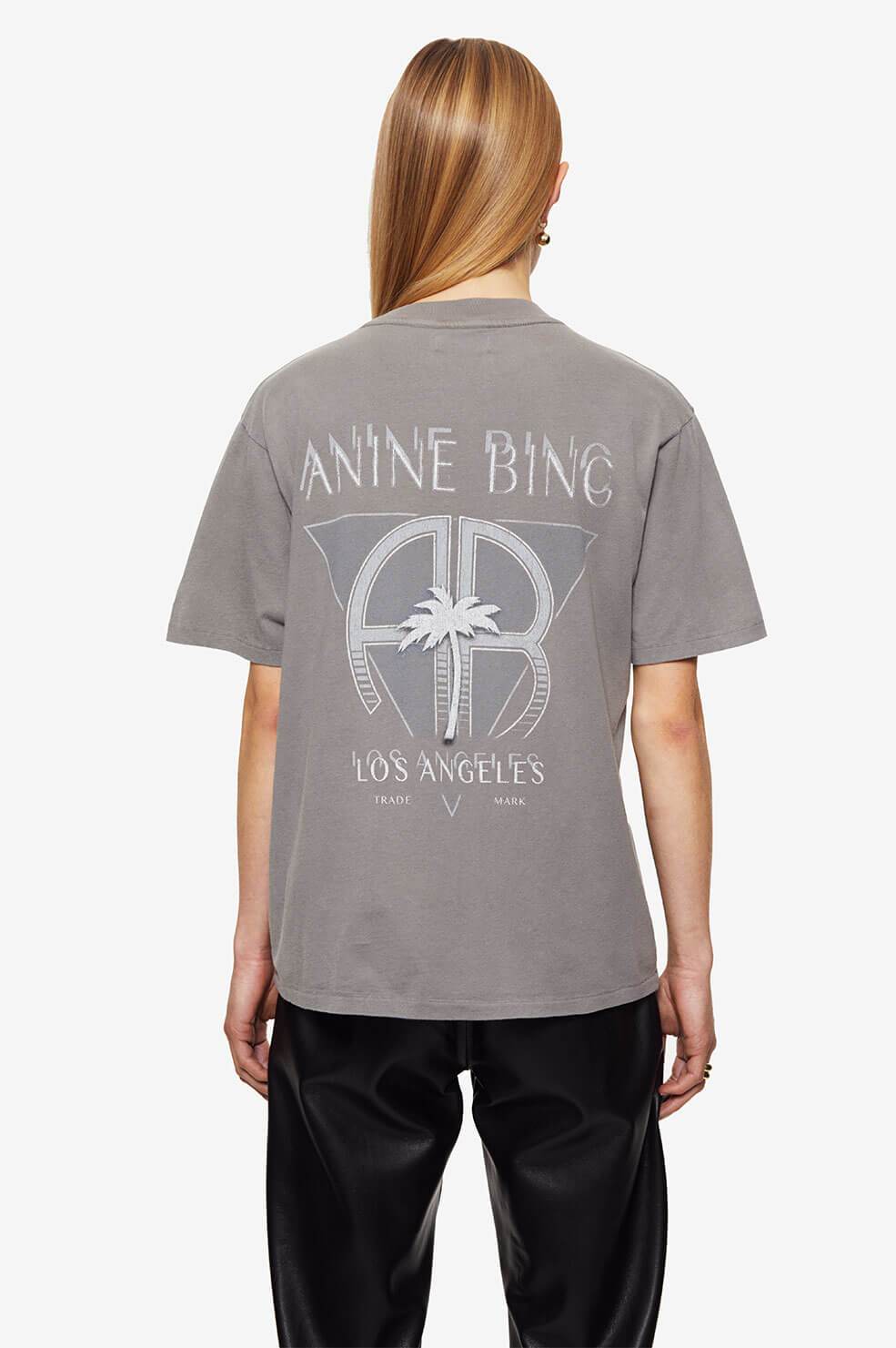 Anine Bing | Ida Tee Palm - Washed Grey