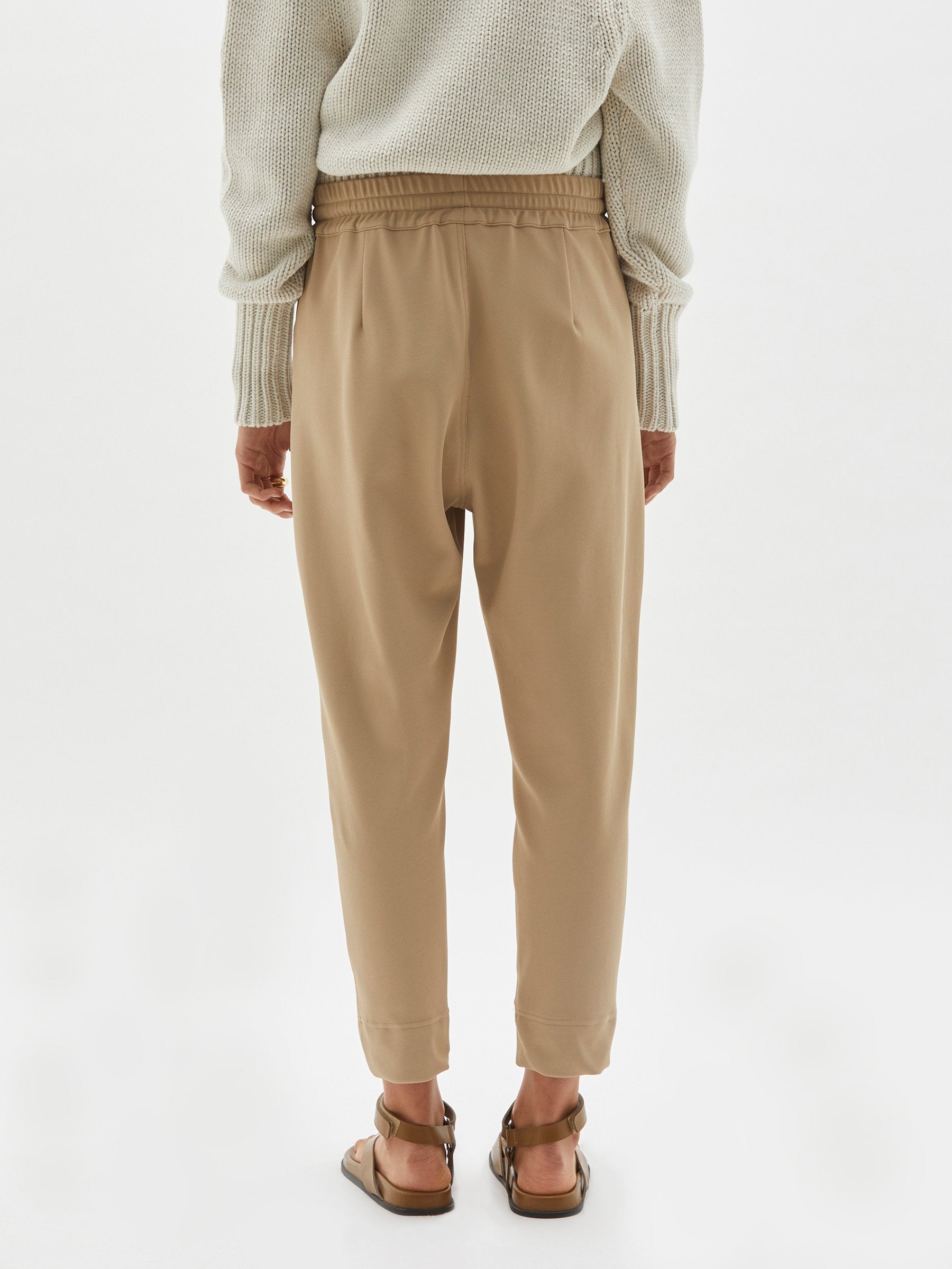 Bassike | Stretch Twill Tapered Pant - Sand
