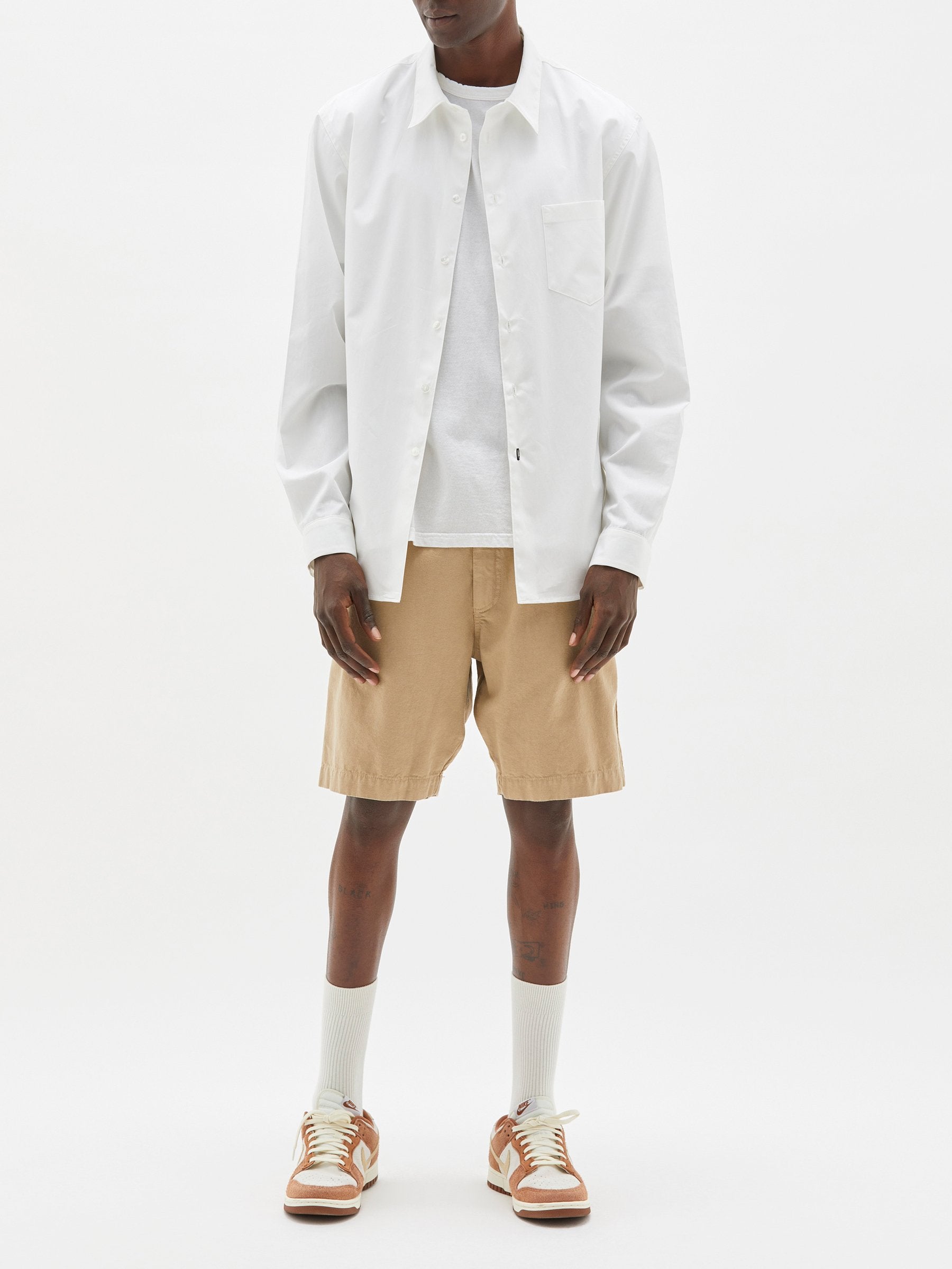 Bassike Mens | Classic Cotton Shirt - White