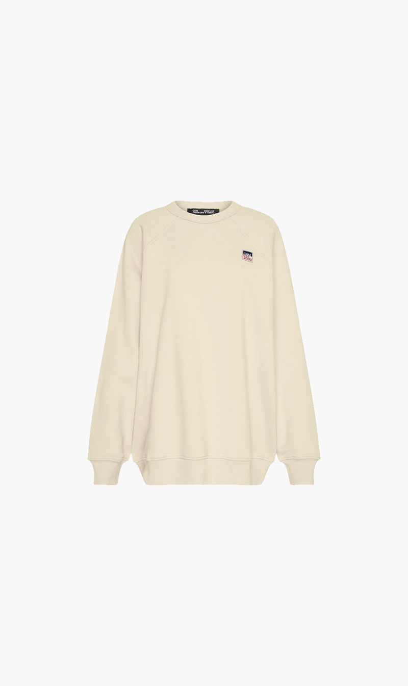 C&M | Austin Raglan Crew - Chalk
