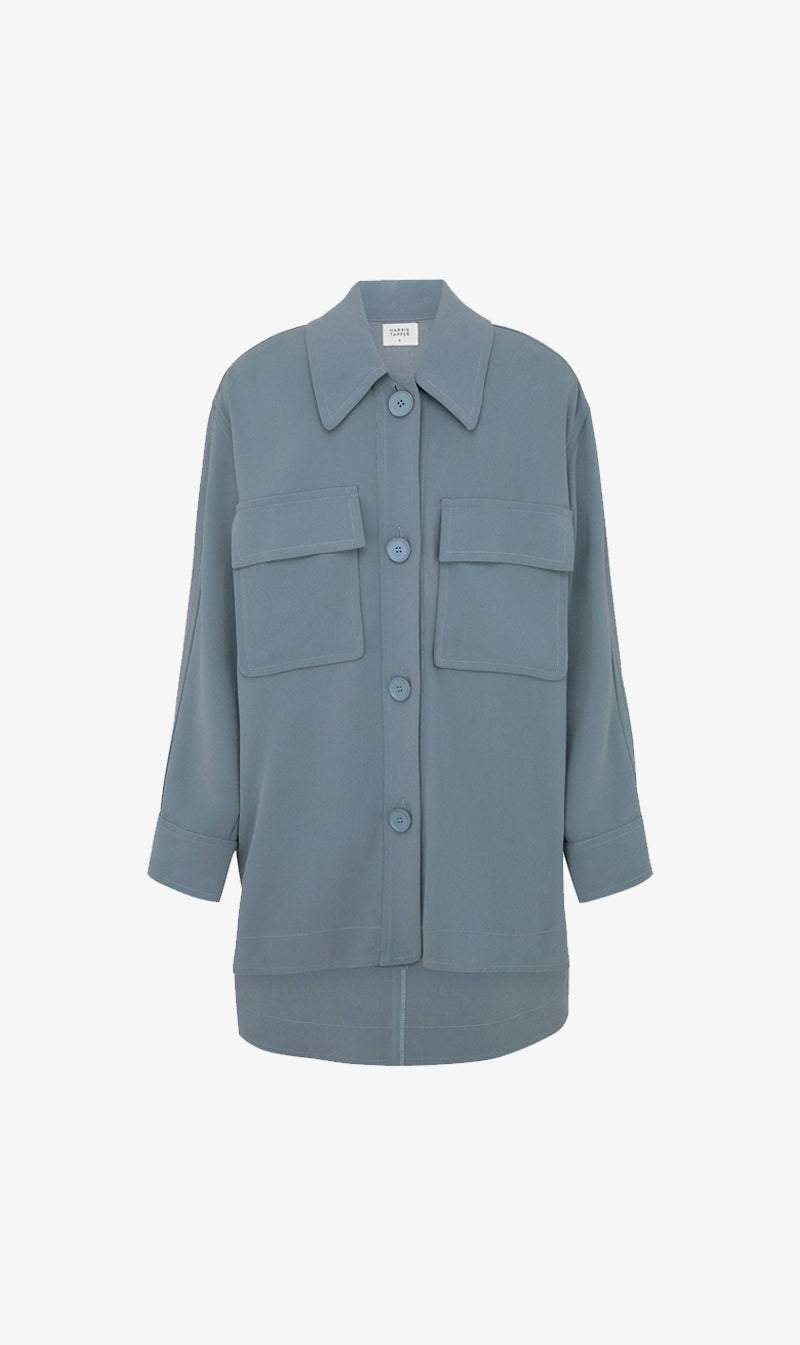Harris Tapper | Clarke Overshirt - Blue