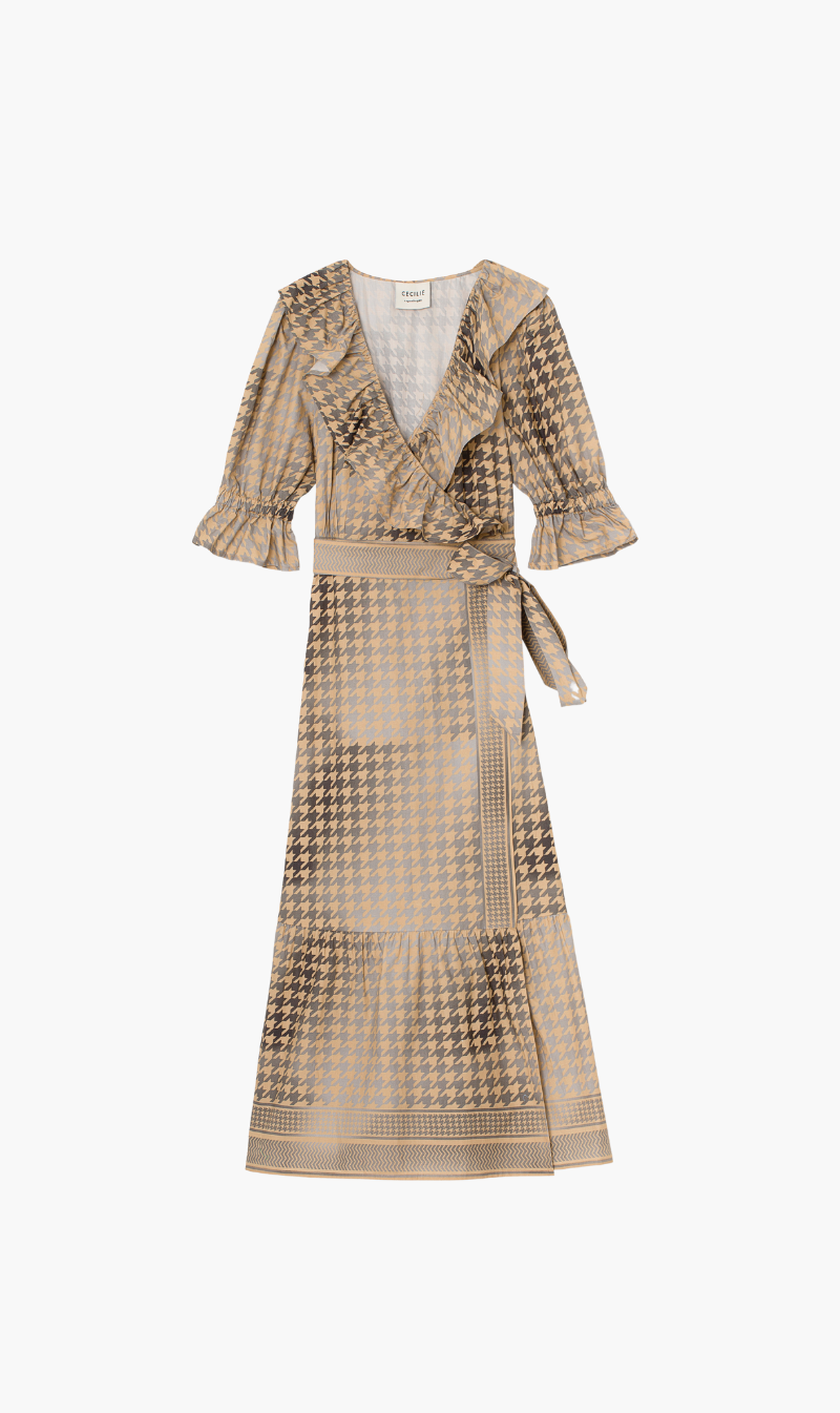 summery copenhagen | Ruby Wrap Dress - Frost Grey