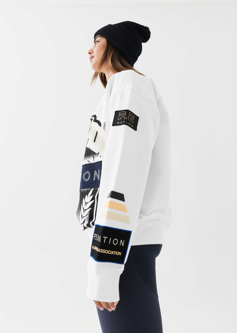 P.E Nation | Layback Sweat - Optic White
