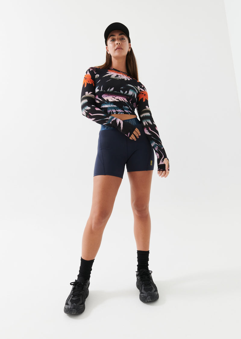 P.E Nation | Oasis LS Top - Palm Tree Print