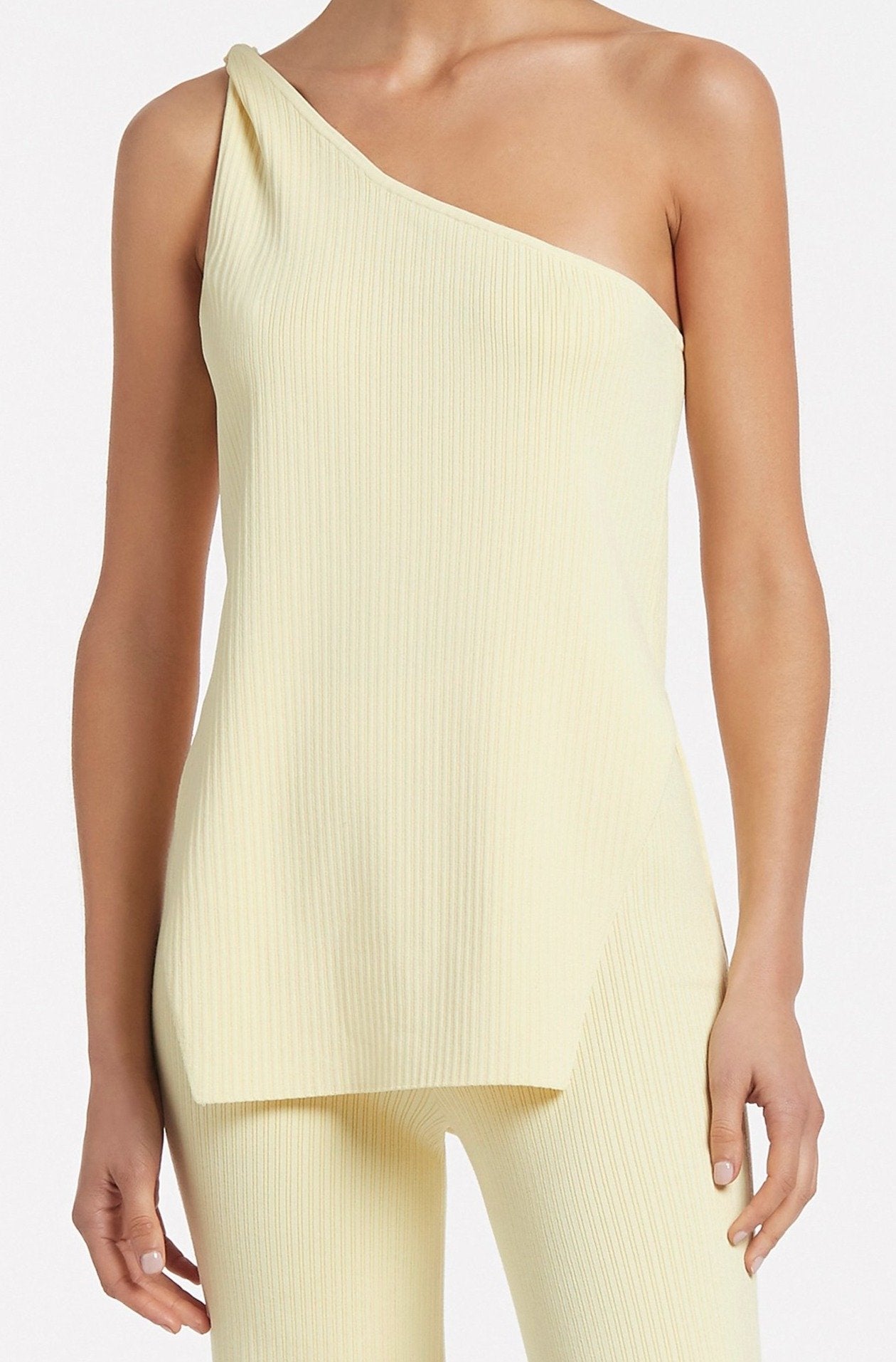 SIR The Label | Kelvin One Shoulder Top - Lemon