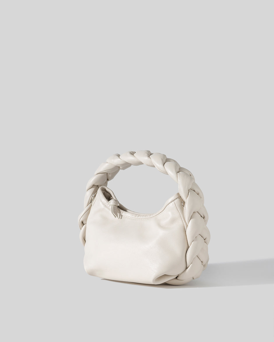 Hereu | Espiga Mini Plaited Crossbody Bag - Cream