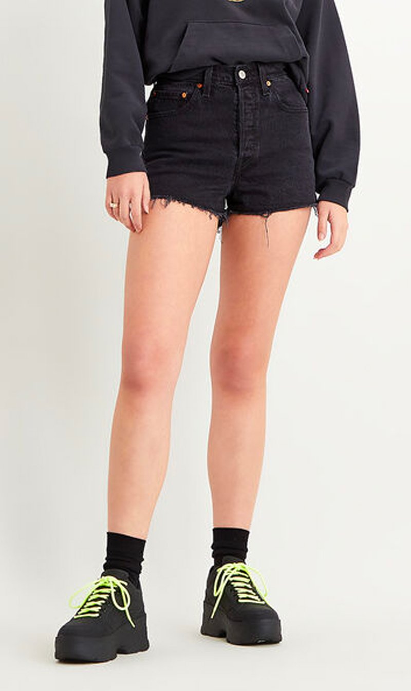 LEVI STRAUSS (NEW ZEALAND) LTD Womens Shorts Levi's | Ribcage Short - Black Lake