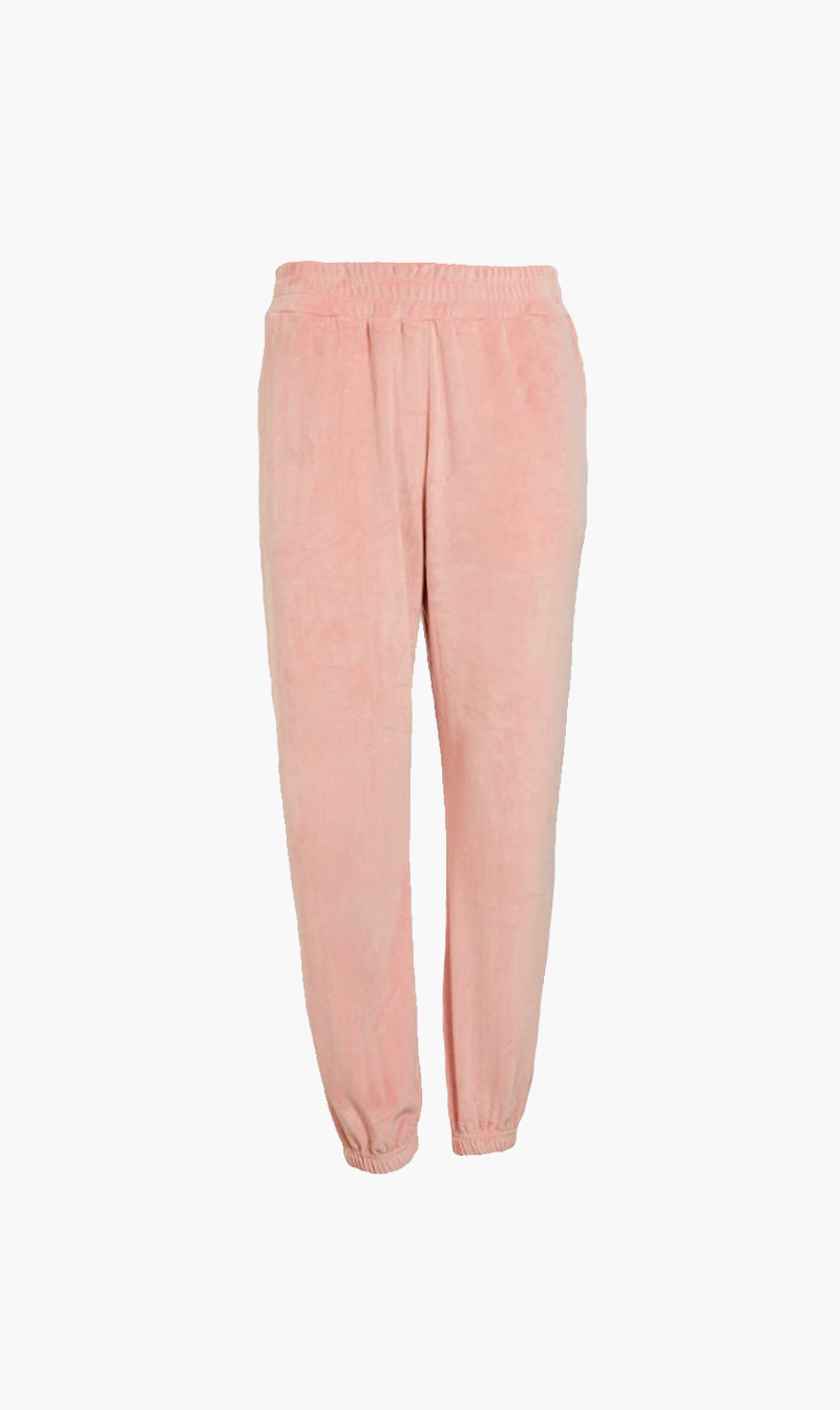 Araminta James | Retro Velour Trakpant - Dusty Rose