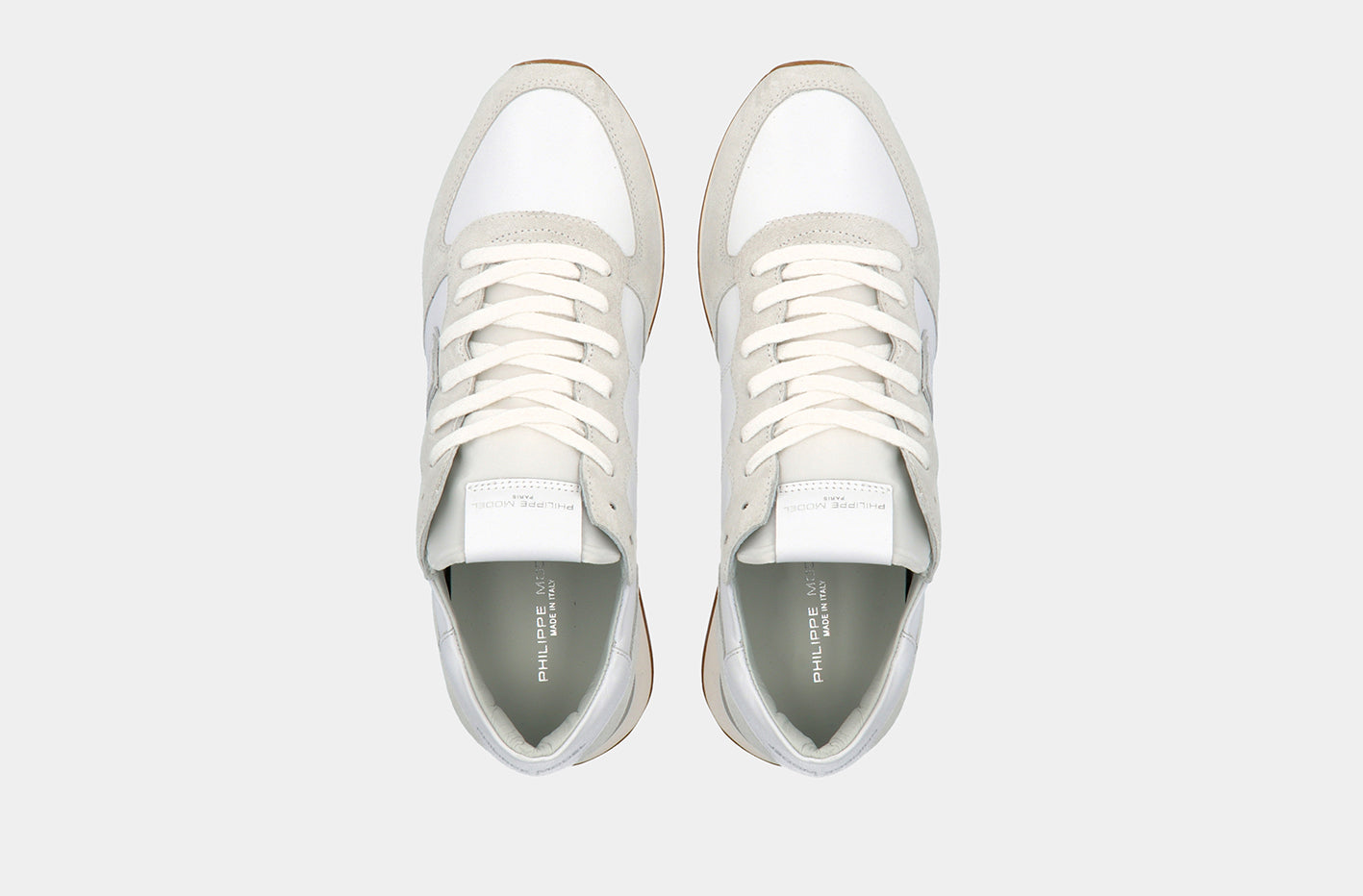 Philippe Model | Mens Trpx Low - Veau Blanc
