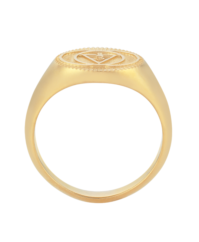Zoe & Morgan | Intuition Ajna Ring - 22K Gold Plated