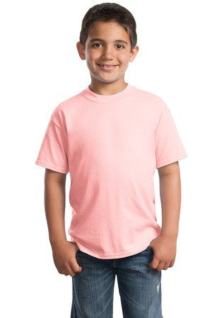 Port & Company Youth 50/50 Cotton/Poly T Shirt. PC55Y
