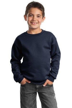 Port & Company Youth Crewneck Sweatshirt. PC90Y