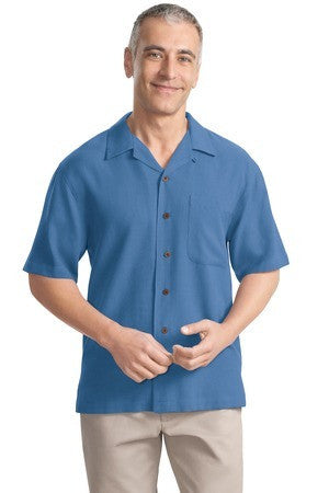 Port Authority Silk Blend Camp Shirt. S533
