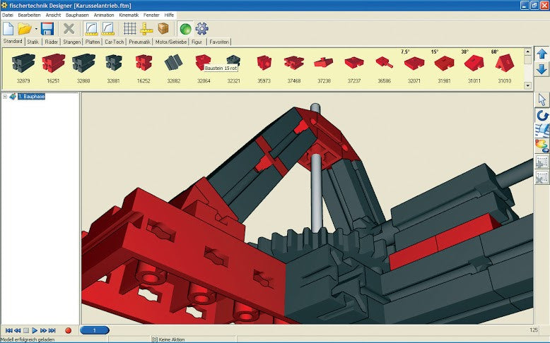 ft designer the construction of fischertechnik models