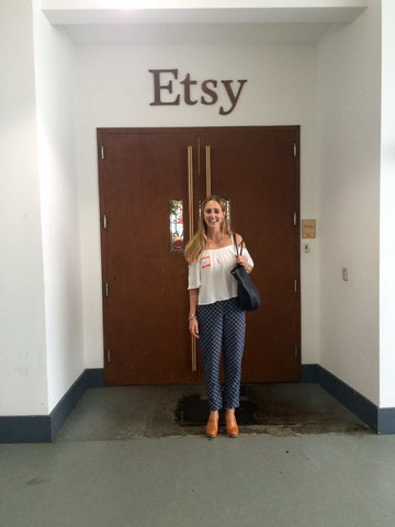 Delia Langan of Delia Langan Jewelry at Etsy Headquarters in Brooklyn