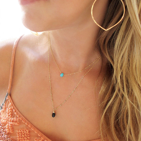 short turquoise necklace