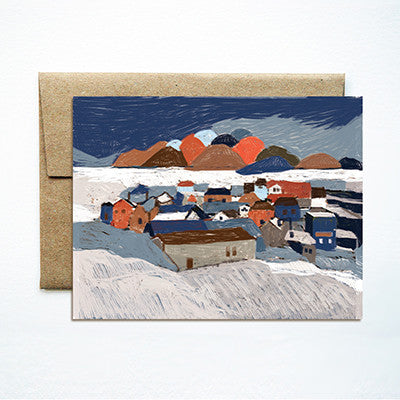 Winter landscape card