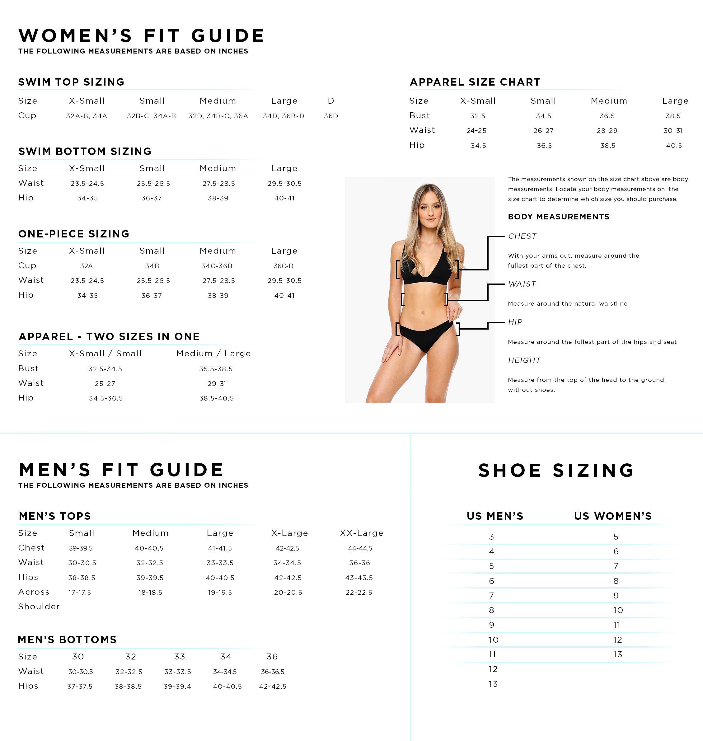 Add Size Chart To Shopify