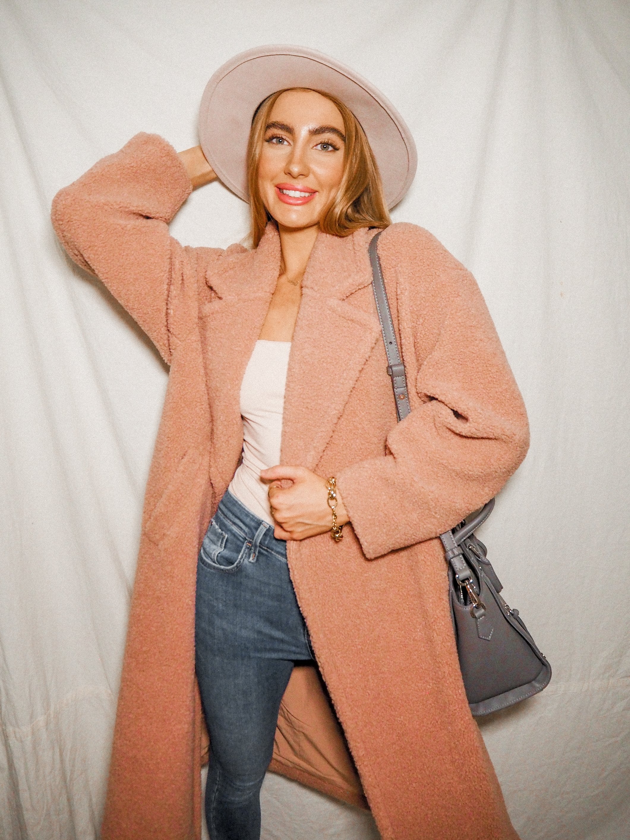 Jorgia Teddy Coat / Blush