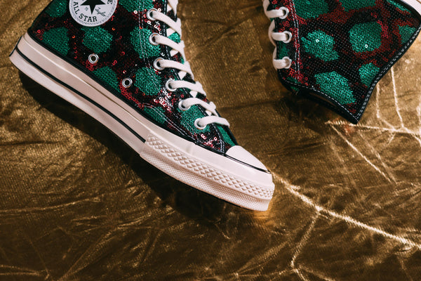 red and green converse