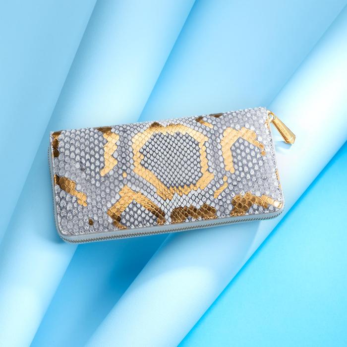 Luxusní dámská kožená peněženka z pravé hadí kůže