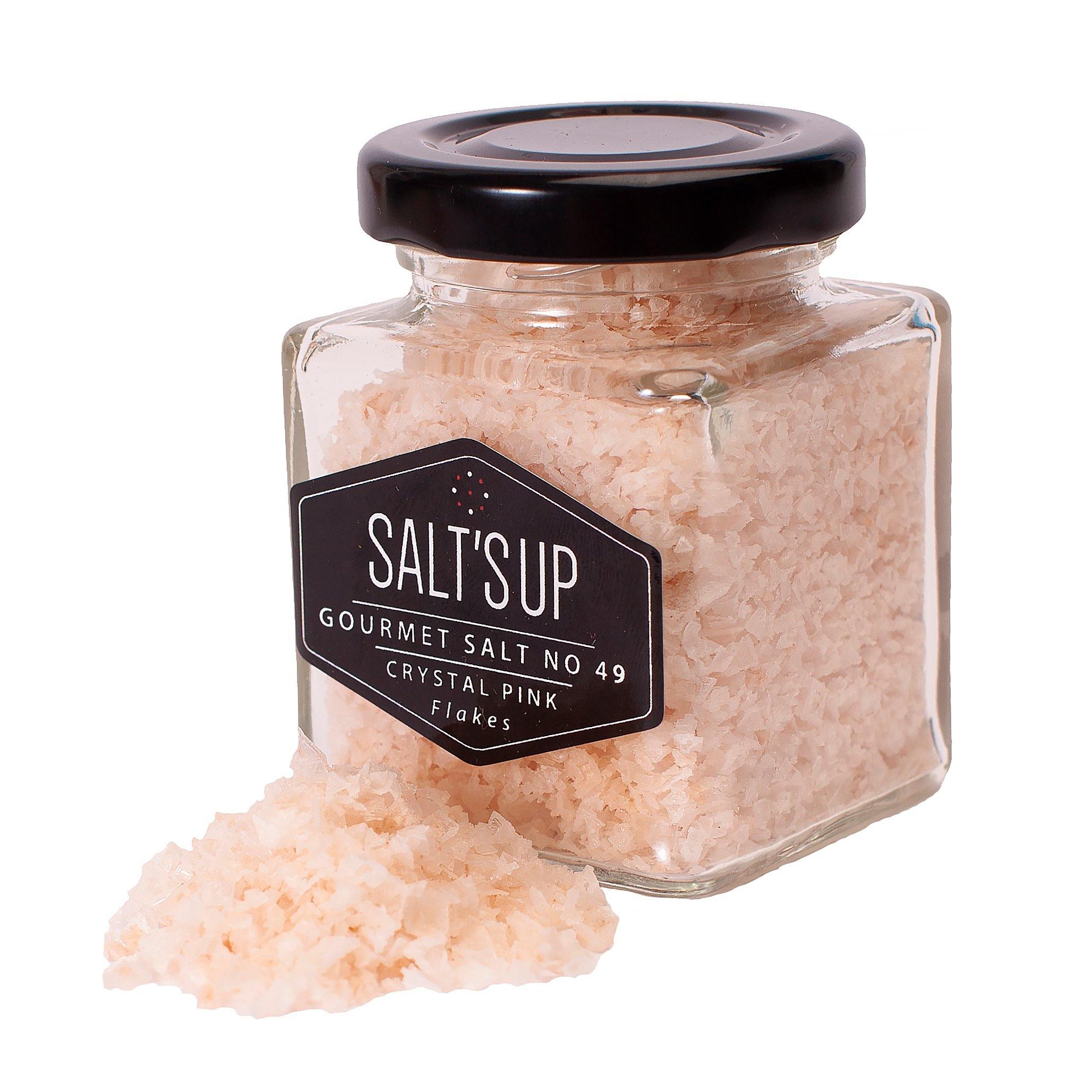 pink himalayan salt flakes