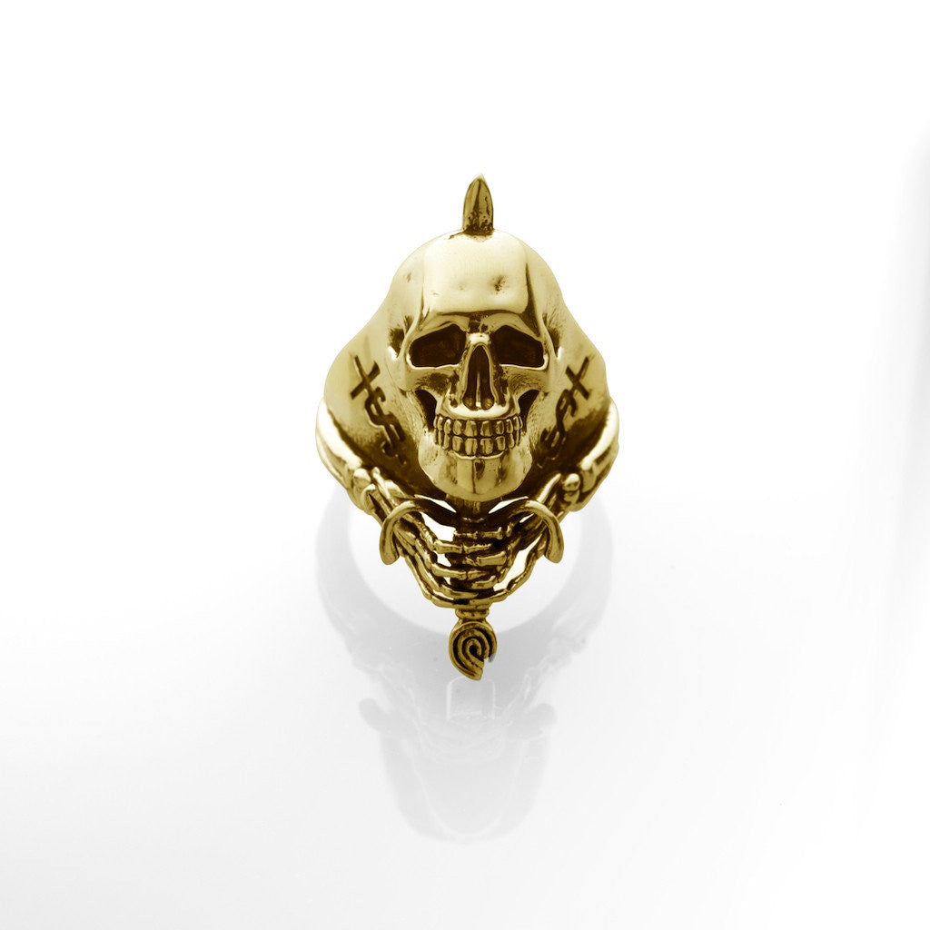 'Skull And Sword' ring - Gold plated – El Señor1024 x 1024