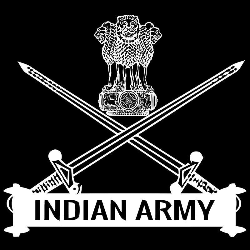 indian army t shirt black