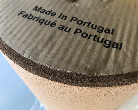 Nærbillede af korkrulle fra Portugal