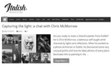 Photo of Italish magazine interview with Artist Chris McMorrow