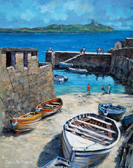 Painting of Coliemore Harbour Dalkey