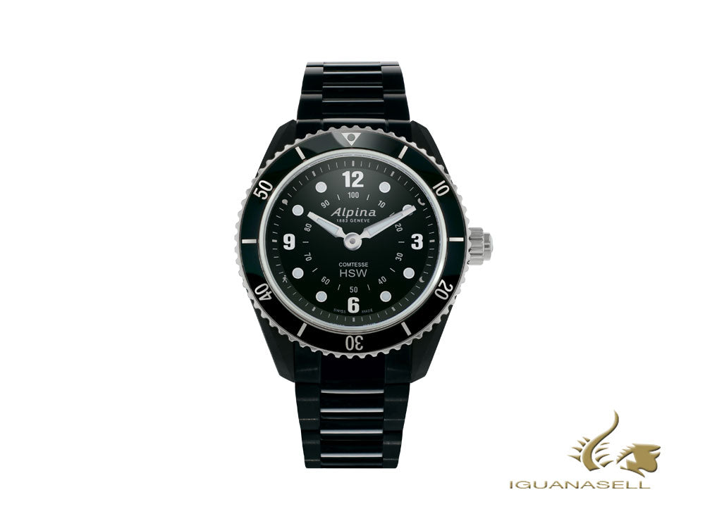 Reloj Alpina Comtesse Ladies Horological Smartwatch, Negro, AL-281BS3V6B