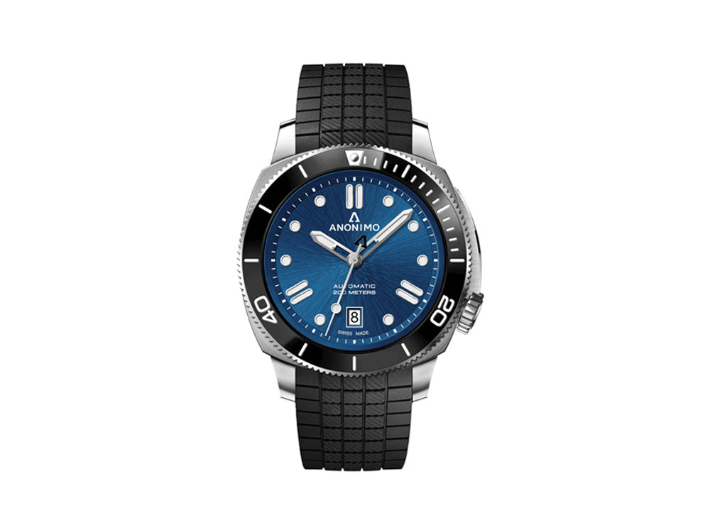 Reloj Automático Anonimo Nautilo Classic Blue, Azul, 42 mm, AM-5009.09.103.R11