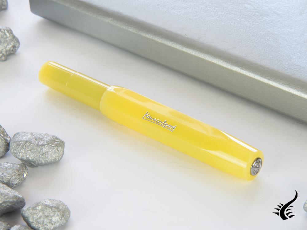 Pluma Estilográfica Kaweco Frosted Sport Banana, Amarillo, 10001916